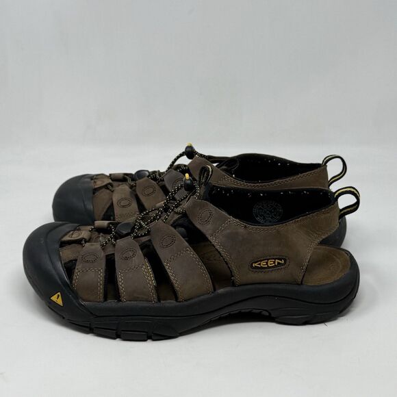 Keen Newport Sandals Mens 9.5 Brown Leather Hiking Waterproof Ankle Strap main image 10